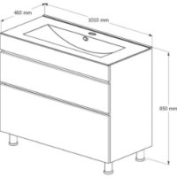 Dulap cu lavoar Supraten 1511958 imaginea #3 — magazin online Desire.md