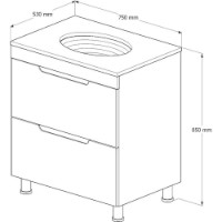 Dulap cu lavoar Supraten 1512090 imaginea #3 — magazin online Desire.md