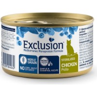 Hrană umedă pentru pisici Exclusion Noble Grain Adult Cat Sterilized Chicken 85g