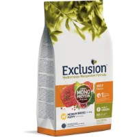 Hrană uscată pentru câini Exclusion Noble Grain Medium Breed Puppy Beef 3kg