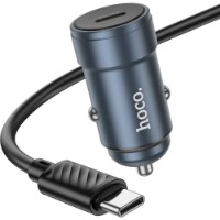 Încărcător auto Hoco Z57 Glorious PD30W Type-C to Lightning Metal Gray imaginea #3 — magazin online Desire.md