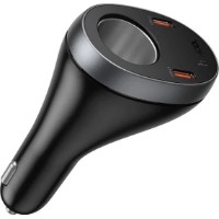 Încărcător auto Hoco Z61A Correct PD60W Black