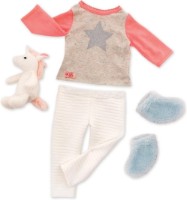 Haine si accesorii pentru păpuși Battat Our Generation Unicorn 46cm (BD30311Z)