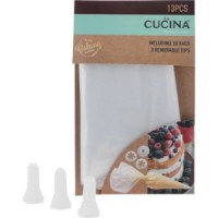 Pungă de patiserie cu duze Cucina 35x19cm (38757) 10pcs