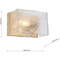 Candelabru de perete Cellini California CLN1008-1W imaginea #3 — magazin online Desire.md