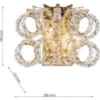 Candelabru de perete Cellini Ringlux CLN1007-2W imaginea #3 — magazin online Desire.md