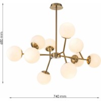 Люстра Lampardi Bolbo LP4018-10 фото №3 — интернет-магазин Desire.md