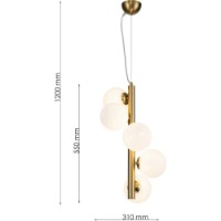 Люстра Lampardi Bumo LP4017-1P фото №3 — интернет-магазин Desire.md