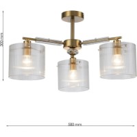 Люстра Lampardi Cavaya LP4033-3C фото №3 — интернет-магазин Desire.md