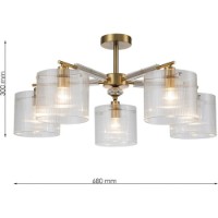 Люстра Lampardi Cavaya LP4033-5C фото №3 — интернет-магазин Desire.md