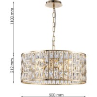 Люстра Lampardi Dune LP4016-D50P фото №3 — интернет-магазин Desire.md