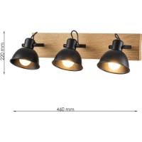 Бра Lampardi Forge LP757-3W фото №2 — интернет-магазин Desire.md