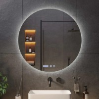 Oglindă baie Bayro Moon 900x900 Led Touch (124197)