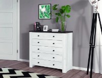 Comodă BRW Antverpen II 5S Snow Ash/Stained Oak imaginea #4 — magazin online Desire.md