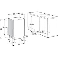 Maşină de spălat vase încorporabilă Hansa ZIM434.1 B imaginea #2 — magazin online Desire.md