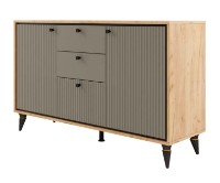 Комод ML-Mobila Oscar №1 1500 Golden Oak/Dark Khaki