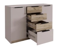 Comodă ML-Mobila Престиж 1253 Caşmir/Stejar Kraft Sur