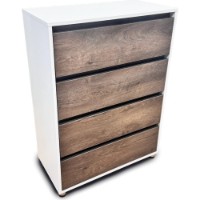 Комод Nismobil (4S/FI/FM) Dark Walnut/White