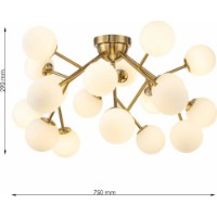 Люстра Lampardi Megapolis LP4019-20C фото №3 — интернет-магазин Desire.md
