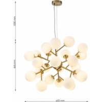 Lustră Lampardi Megapolis LP4019-24P imaginea #3 — magazin online Desire.md