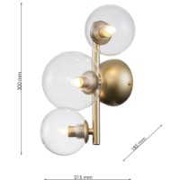 Бра Lampardi Millas LP4015-3W фото №3 — интернет-магазин Desire.md