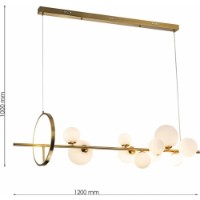 Lustră Lampardi Millas LP4015-L120 imaginea #3 — magazin online Desire.md