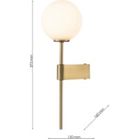 Бра Lampardi Nero LP4031-1W фото №2 — интернет-магазин Desire.md