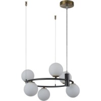 Lustră Lampardi Nero LP4031-6