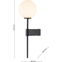 Бра Lampardi Nero LP4032-1W фото №3 — интернет-магазин Desire.md