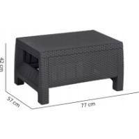 Masă Keter Corfu II 77x57x42cm (55987) imaginea #5 — magazin online Desire.md