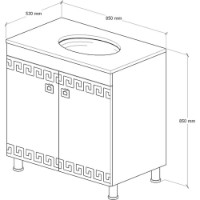 Dulap cu lavoar Supraten 1512130 imaginea #2 — magazin online Desire.md