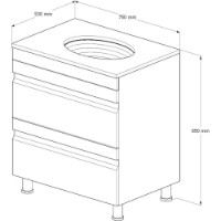 Dulap cu lavoar Supraten 1512138 imaginea #3 — magazin online Desire.md