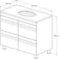 Dulap cu lavoar Supraten 1512139 imaginea #4 — magazin online Desire.md