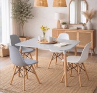 Обеденный стол Xenos Velmor 120x80x75cm White/Wood фото №5 — интернет-магазин Desire.md