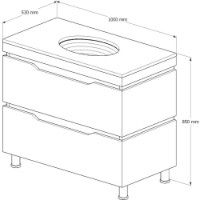Dulap cu lavoar Supraten 1512155 imaginea #2 — magazin online Desire.md