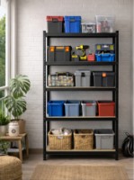 Cтеллаж складской Xenos StrongLine 180x100x50cm Black фото №2 — интернет-магазин Desire.md