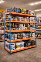 Unitate de rafturi de depozitare Xenos StrongLine 216x120x60cm imaginea #2 — magazin online Desire.md