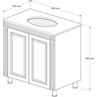 Dulap cu lavoar Supraten 1512171 imaginea #3 — magazin online Desire.md