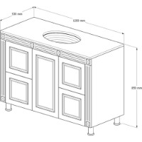Dulap cu lavoar Supraten 1512173 imaginea #2 — magazin online Desire.md