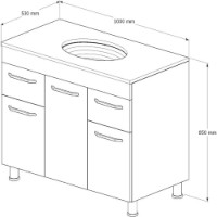 Dulap cu lavoar Supraten 1512223 imaginea #4 — magazin online Desire.md