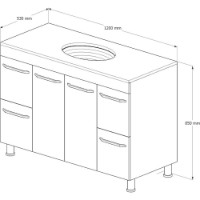 Dulap cu lavoar Supraten 1512224 imaginea #3 — magazin online Desire.md