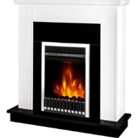 Șemineu electric Art Flame Adam & Gala Silver White