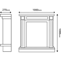 Șemineu electric Art Flame Adam & Meridian White imaginea #3 — magazin online Desire.md