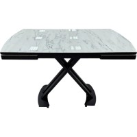 Masă pentru bucătărie Magnusplus Belgrad 80x120/150/180 Marmo High Gloss