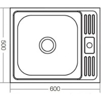 Кухонная мойка Mixxus Z5060-04-160E Satin фото №3 — интернет-магазин Desire.md