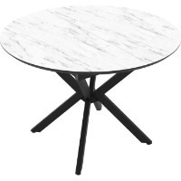 Masă pentru bucătărie Magnusplus Dobok 110x110/145 Marmo Super Matt