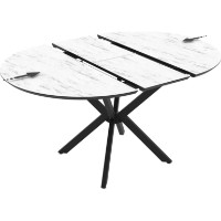 Обеденный стол Magnusplus Dobok 110x110/145 Marmo Super Matt фото №2 — интернет-магазин Desire.md