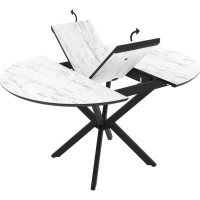 Обеденный стол Magnusplus Dobok 110x110/145 Marmo Super Matt фото №4 — интернет-магазин Desire.md