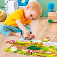 Puzzle Lisciani Panorama The Farm 24pcs (105366) imaginea #2 — magazin online Desire.md