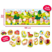 Puzzle Lisciani Panorama The Farm 24pcs (105366) imaginea #3 — magazin online Desire.md